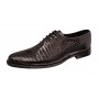 Pantofi eleganti barbati din piele naturala croco lac - Model Donato Negru